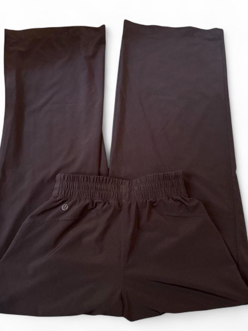 Lululemon Black Swift Mid / Low Rise Wide Leg Trousers